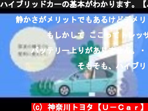 ハイブリッドカーの基本がわかります。【ハイブリッドはじめてＢＯＯＫ】  (c) 神奈川トヨタ【Ｕ－Ｃａｒ】
